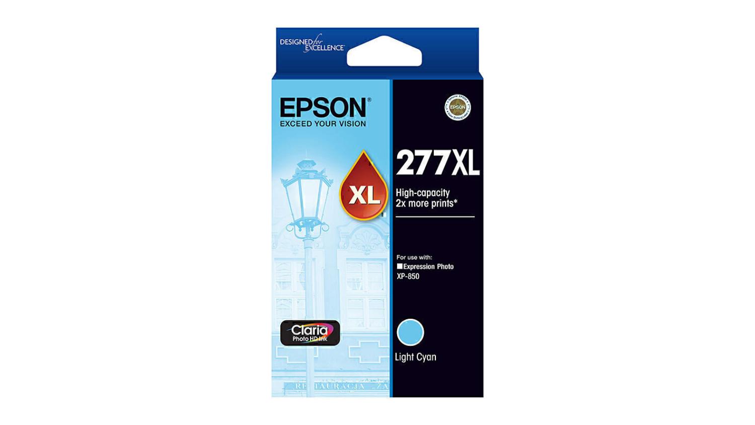 Epson 277 High Yield Light Cyan Replacement Printer Ink Cartridge
