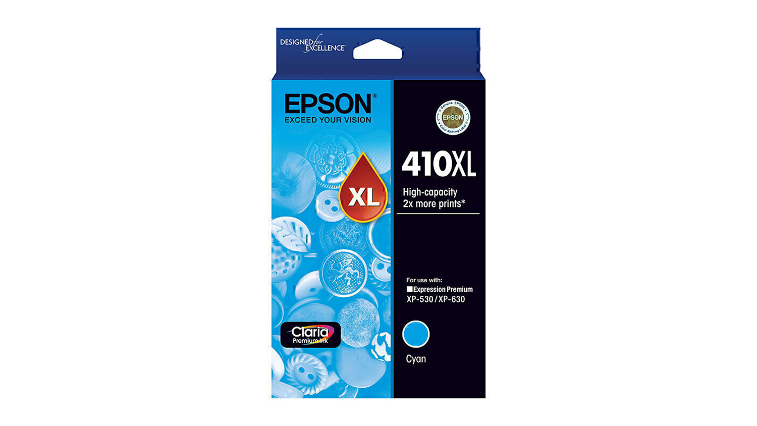 Epson 410 High Yield Cyan Replacement Printer Ink Cartridge