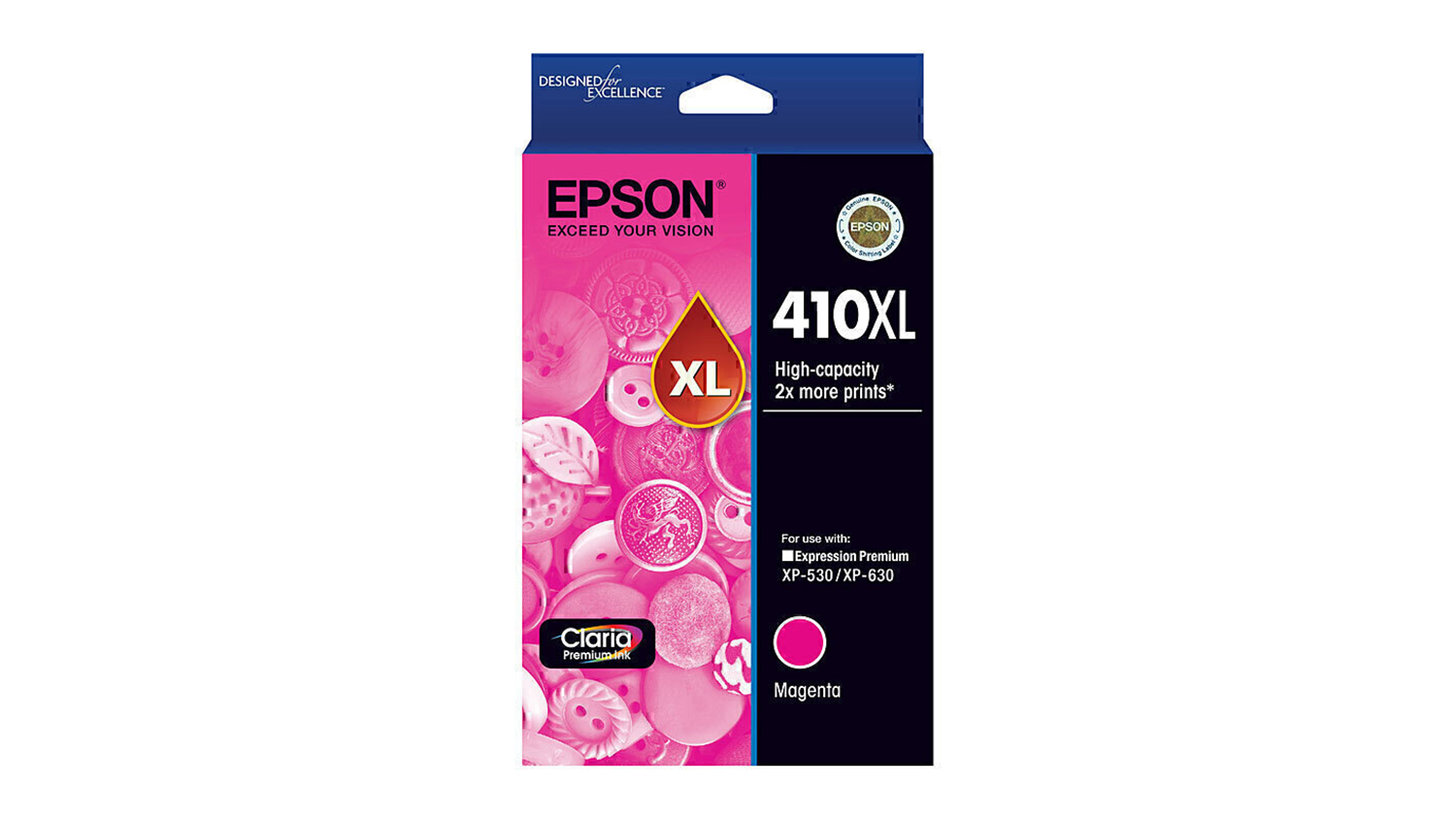 Epson 410 High Yield Magenta Replacement Printer Ink Cartridge