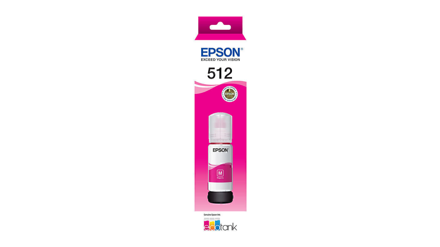 Epson T512 Magenta Replacement EcoTank Printer Ink Cartridge