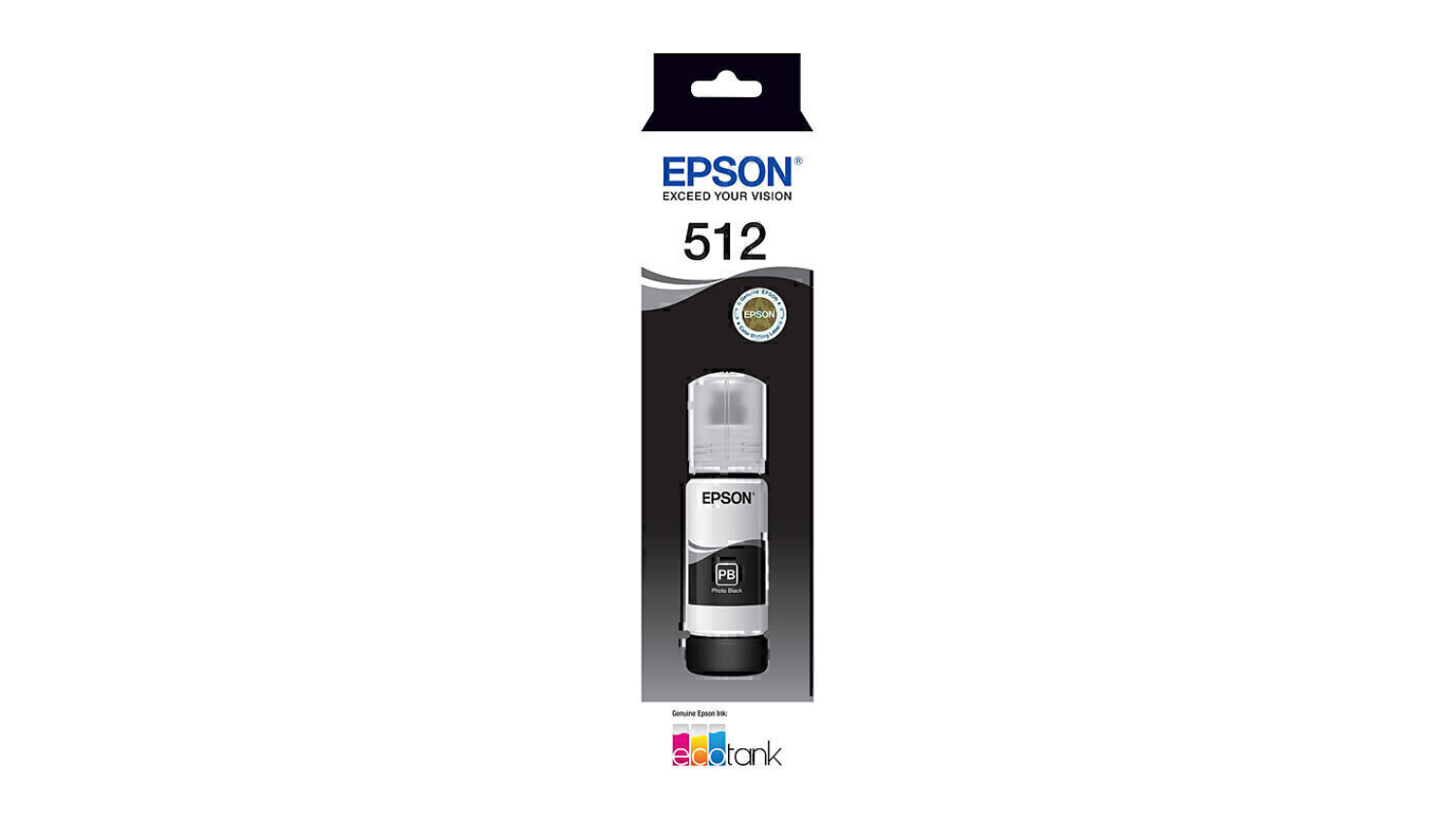 Epson T512 Photo Black Replacement EcoTank Printer Ink Cartridge