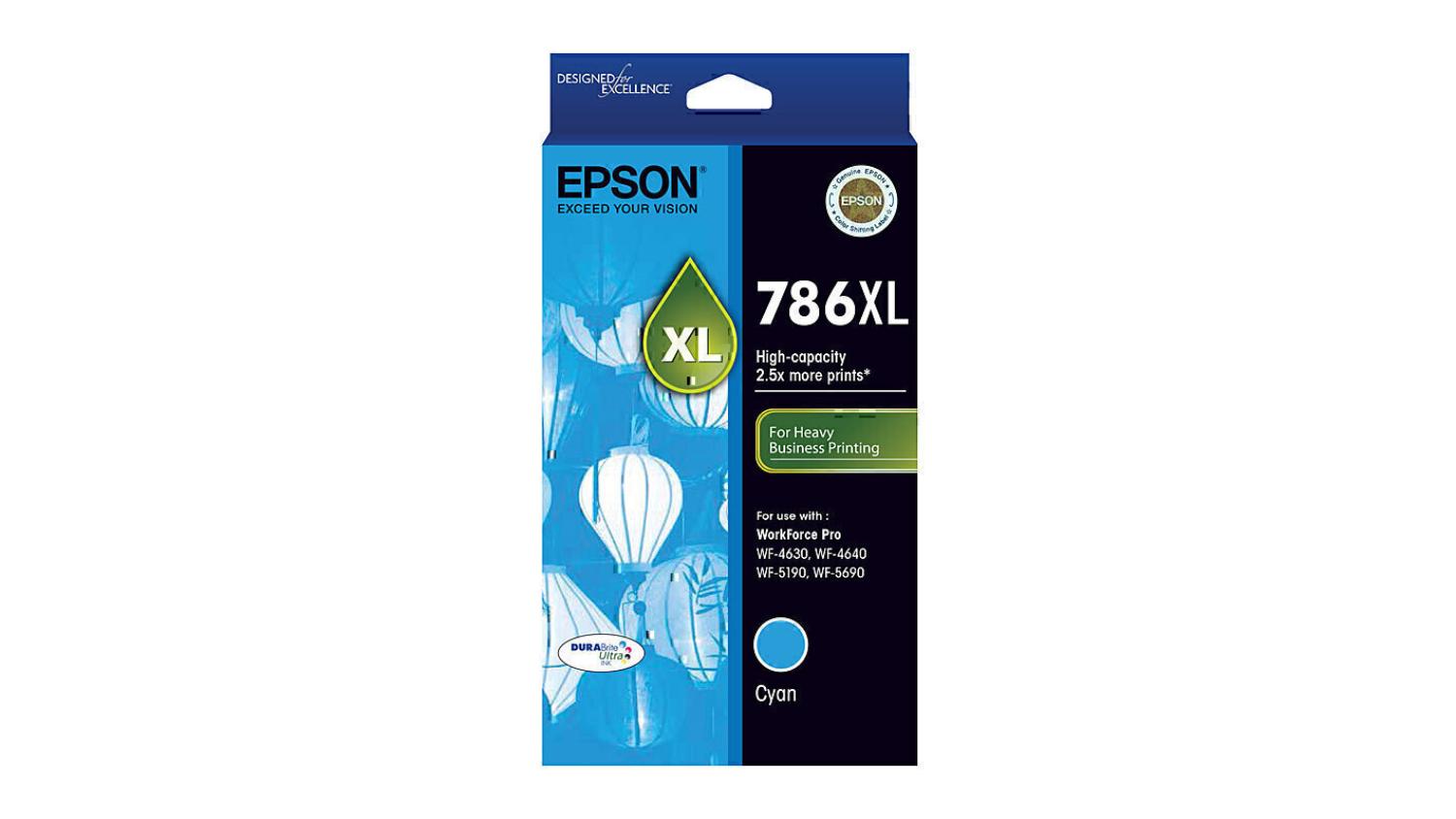 Epson 786XL Cyan Replacement Printer Ink Cartridge