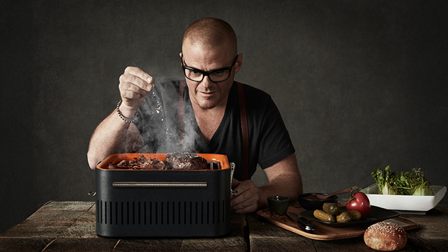 Everdure Cube Portable Charcoal Barbeque - Grey