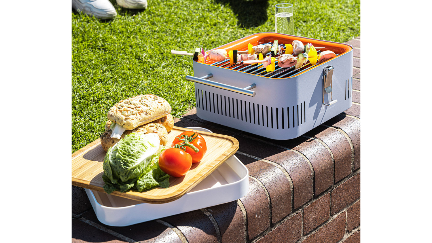 Everdure Cube Portable Charcoal Barbeque - Stone