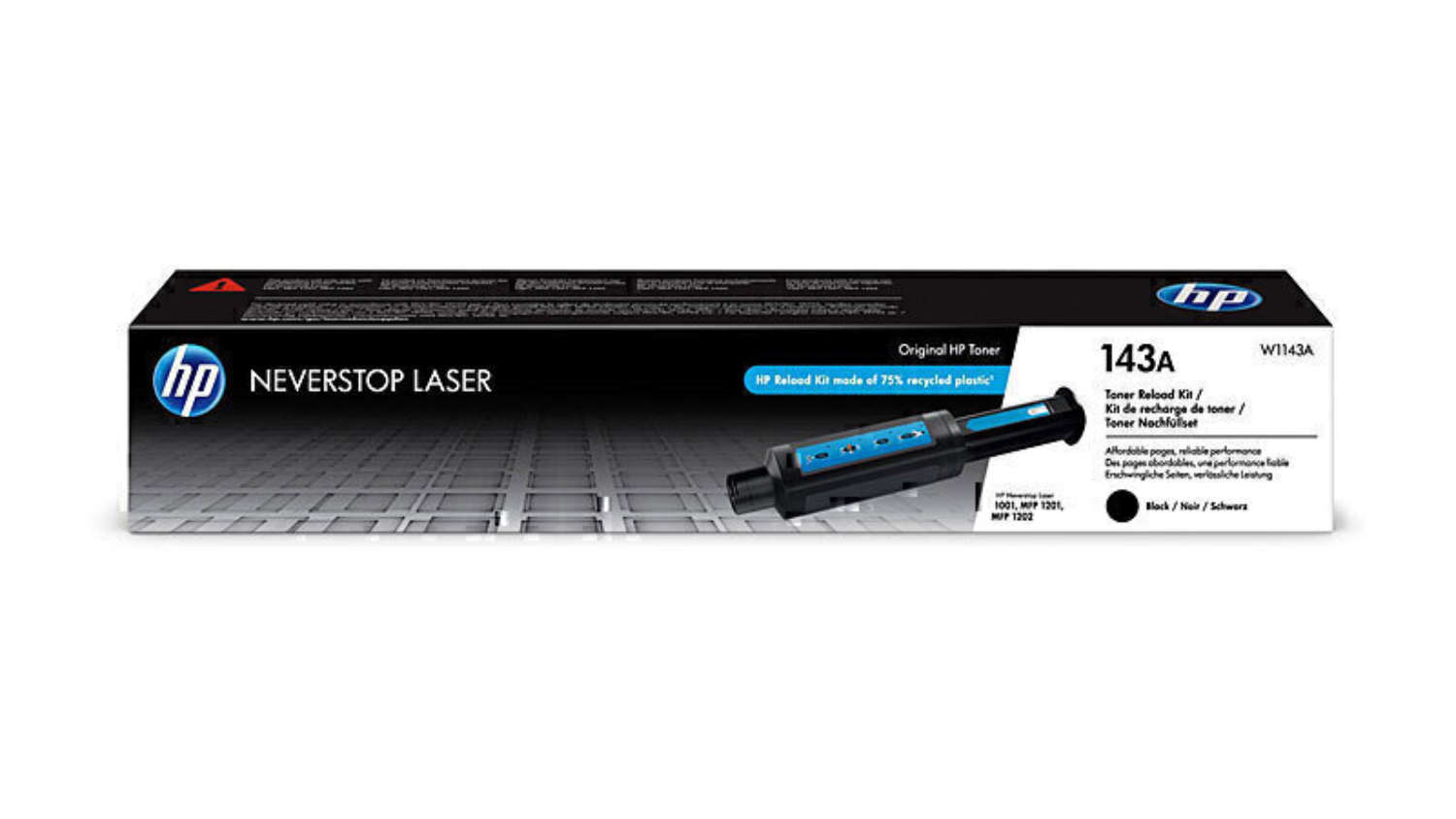 HP #143A Black Original LaserJet Printer Toner Cartridge W1143A