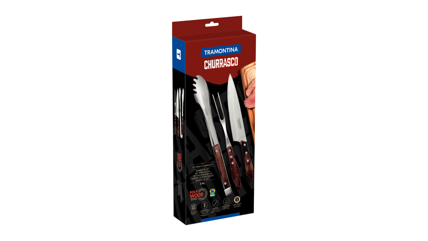 Tramontina Churrasco Barbeque Carving Set 3pcs.