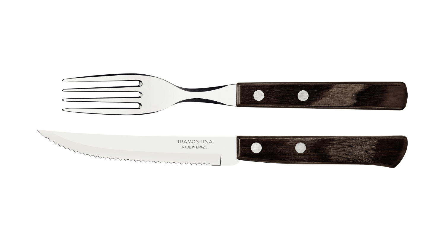 Tramontina Churrasco Traditional Steak Cutlery Set 12pcs. - Brown