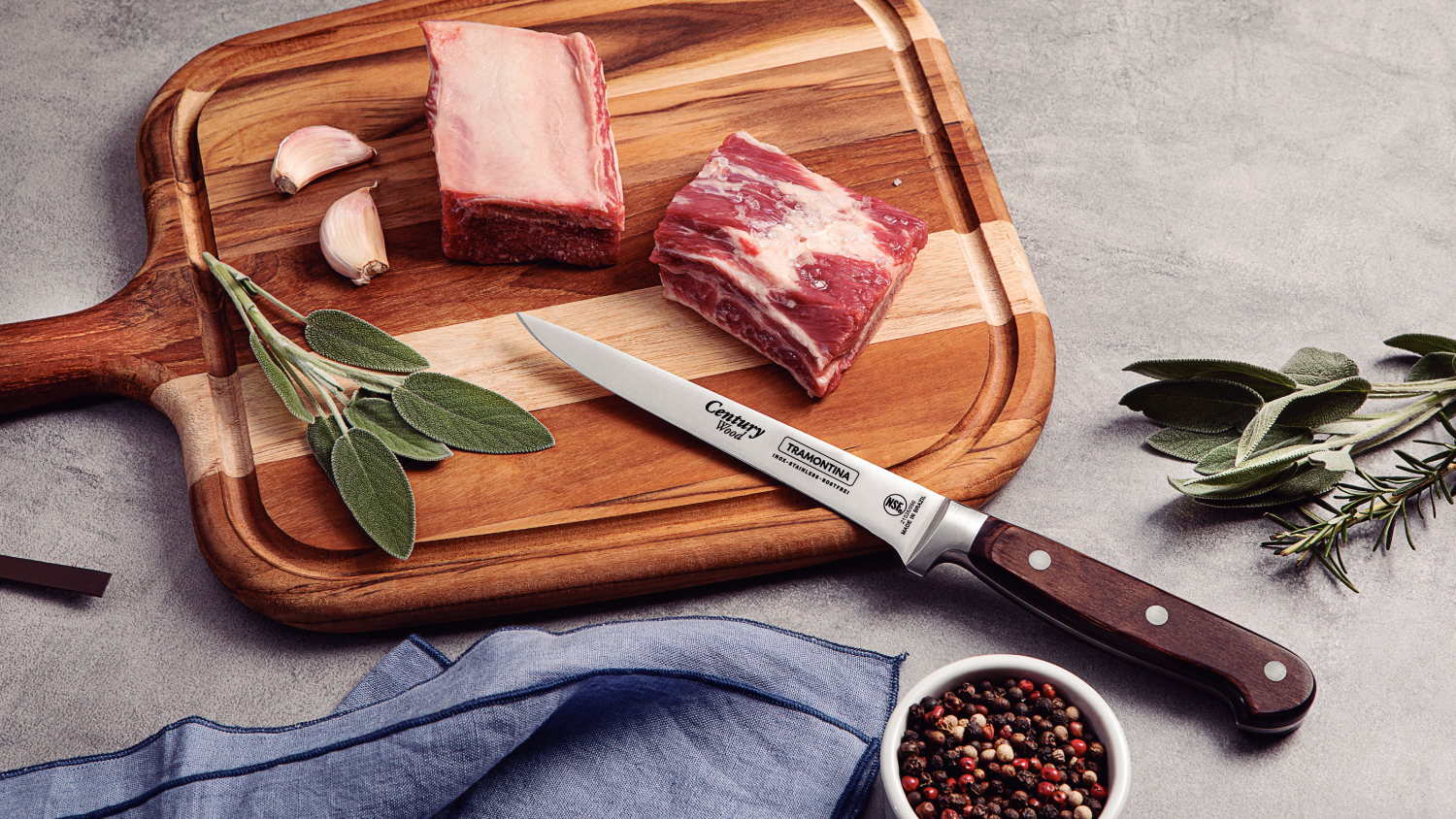 Tramontina Century Wood Boning Knife 15cm