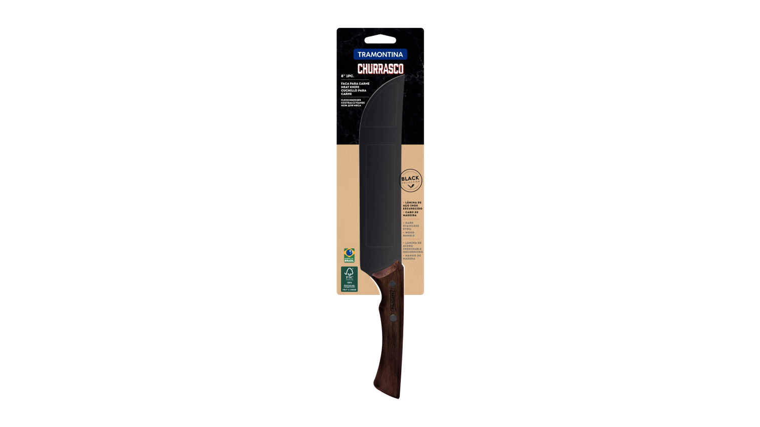 Tramontina Churrasco Black Collection Meat Knife 19cm