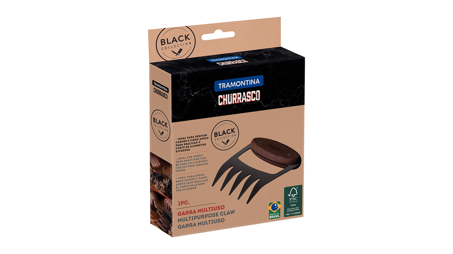 Tramontina Churrasco Black Collection Barbeque Meat Shredding Claw