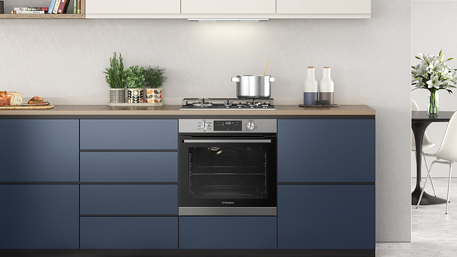 Westinghouse 60cm 4 Burner Gas Cooktop - Stainless Steel (WHG644SC)