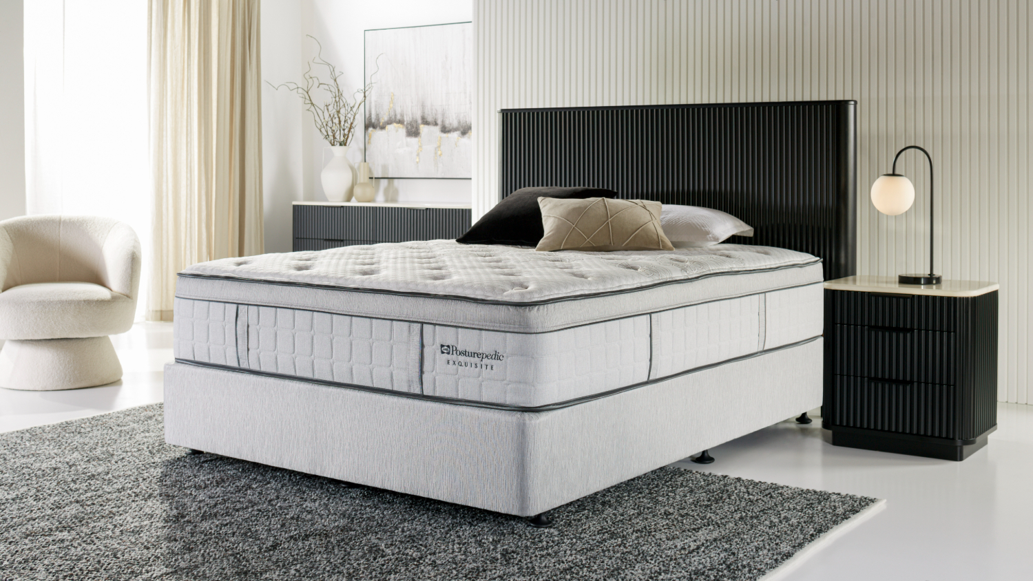 Exquisite Aspen Medium King Mattress by Sealy Posturepedic