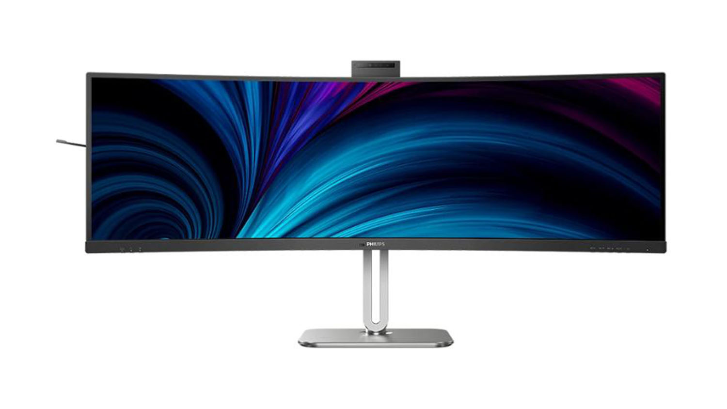 Philips 49" Superwide Curved QHD Monitor with USB-C Connection, Microsoft Hello, Pop-Up Webcam - 5120x1440 75Hz 4ms VA Panel (49B2U5900CH)