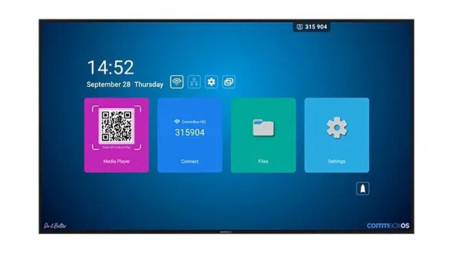 Commbox Intelligent Digital Display with Speakers, CommboxOS 75 ...