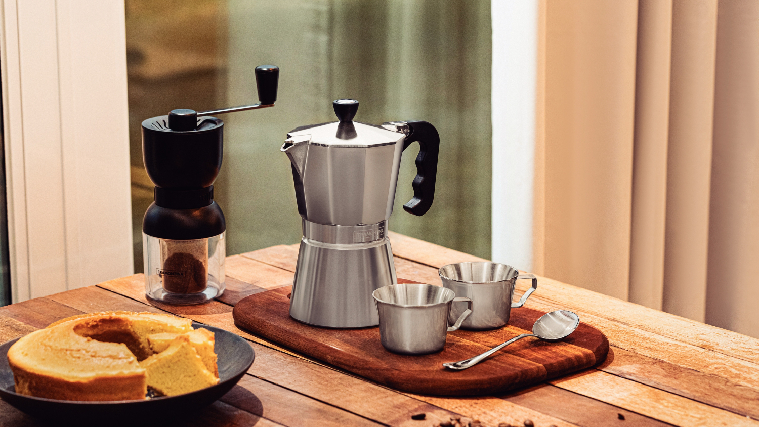 Tramontina Moka Pot 320ml - Silver