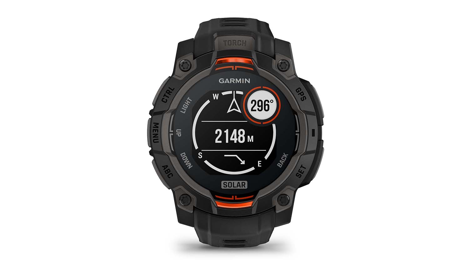 Garmin Instinct 3 Smartwatch - Black Bezel with Black Band (45mm Case, GPS, Bluetooth, Solar Edition)