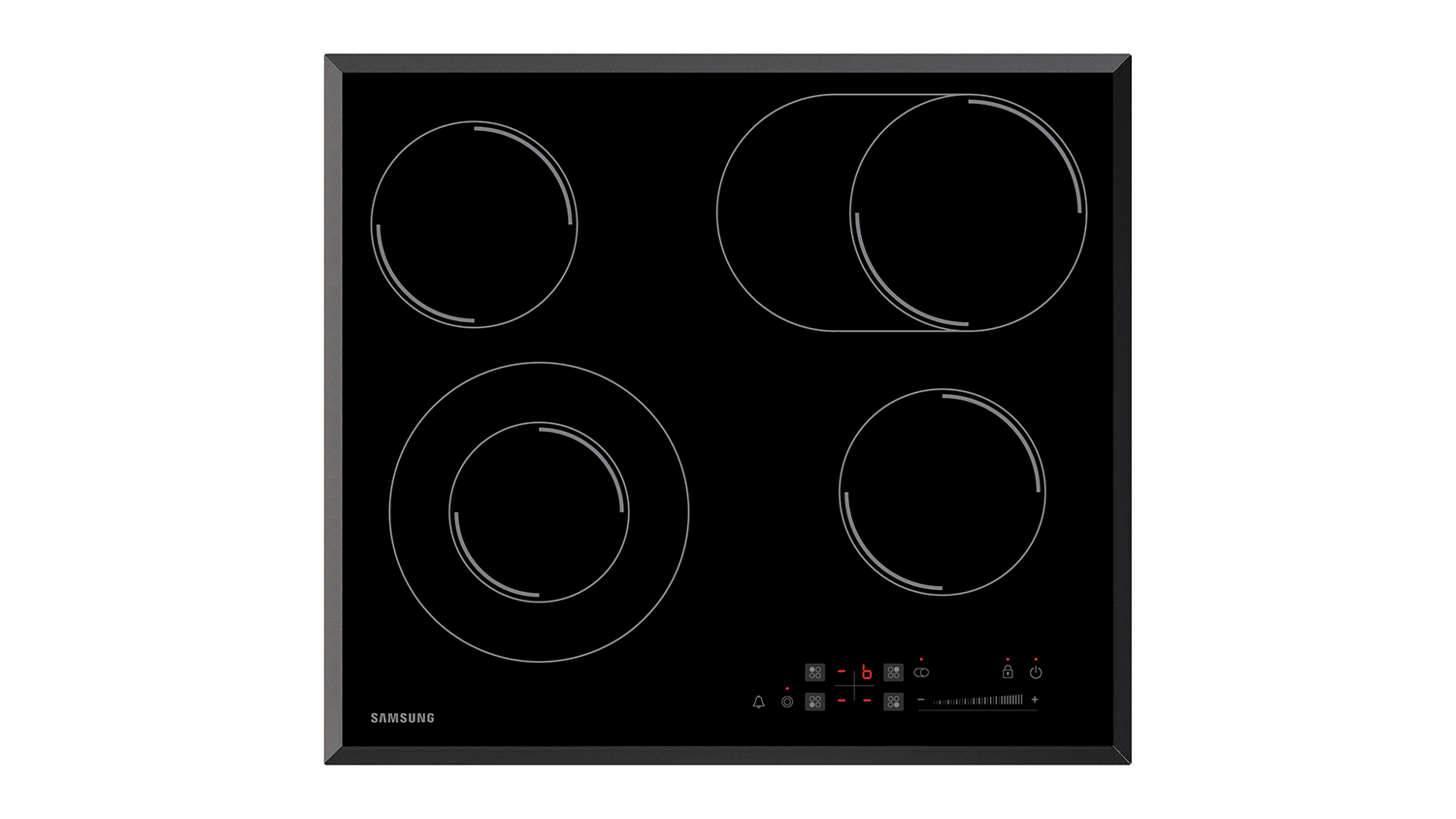 Samsung 60cm 4 Zone Ceramic Cooktop - Black Glass (CTR164NC01/XSA)