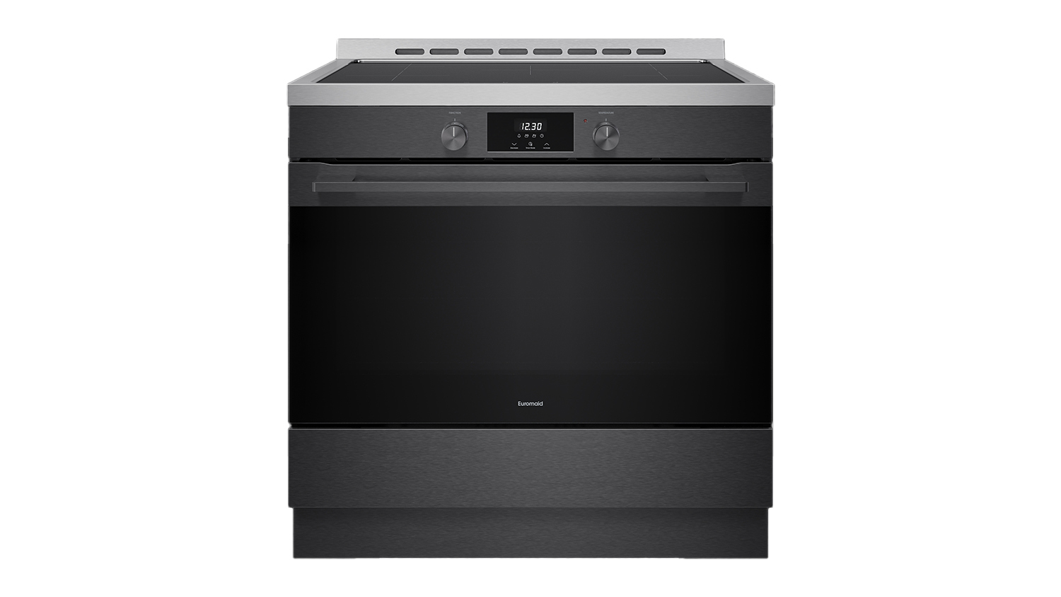 Euromaid 90cm Freestanding with Induction Cooktop - Dark Stainless Steel (EFS9010AINDB)