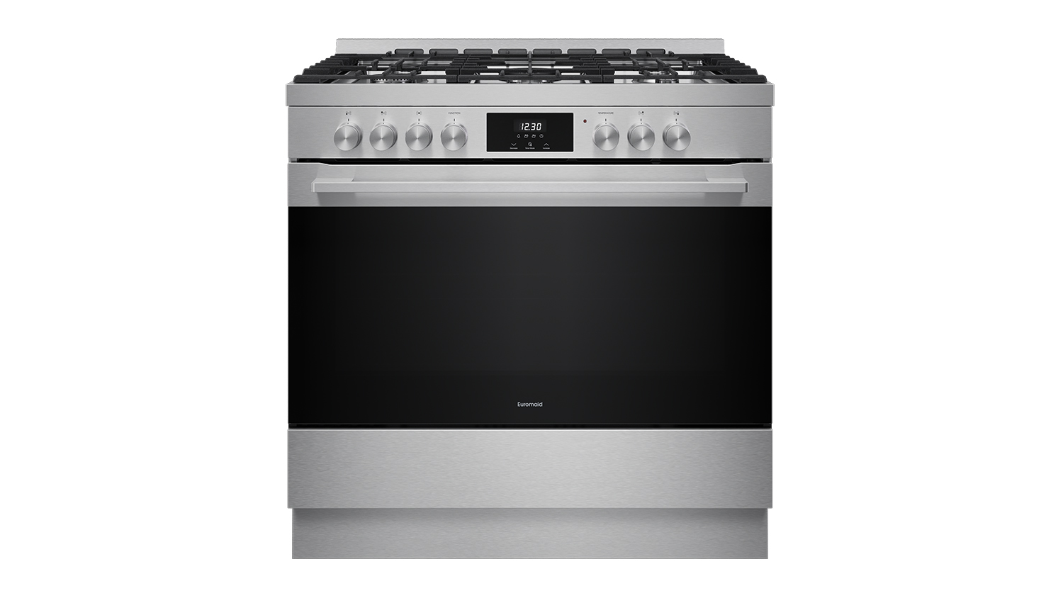 Euromaid 90cm Dual Fuel Freestanding Oven with Gas Cooktop - Stainless Steel (EFS9010DFS)