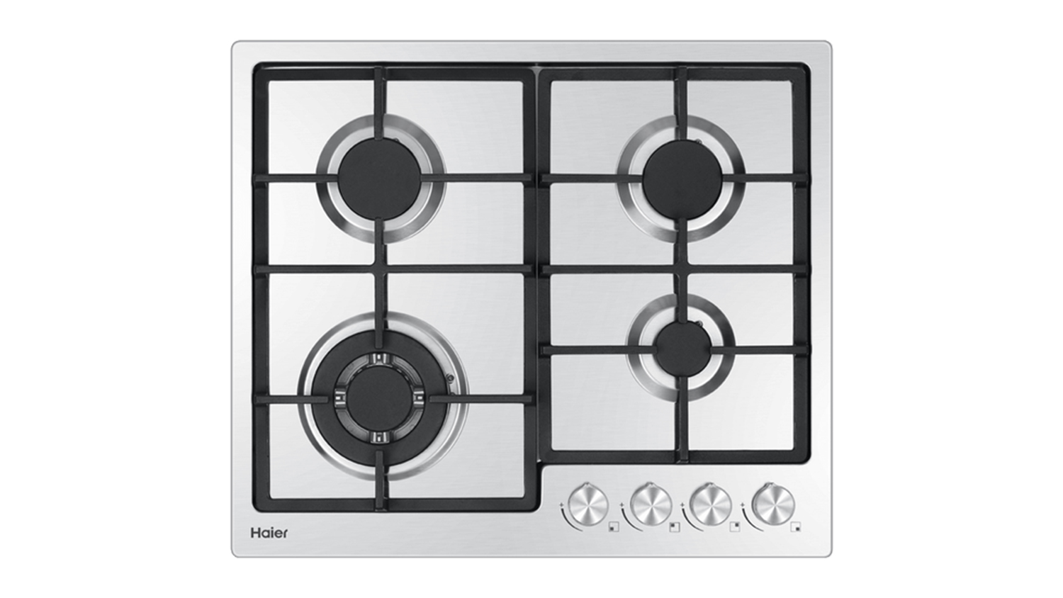 Haier 60cm 4 Burner Gas Cooktop - Stainless Steel (500 Series/HCG604WFCX3)