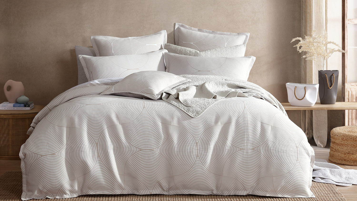 Arlo Stone Duvet Cover Set by Platinum