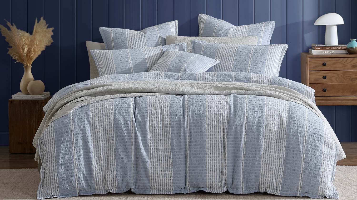 Hurley Slate Duvet Cover Set by Platinum