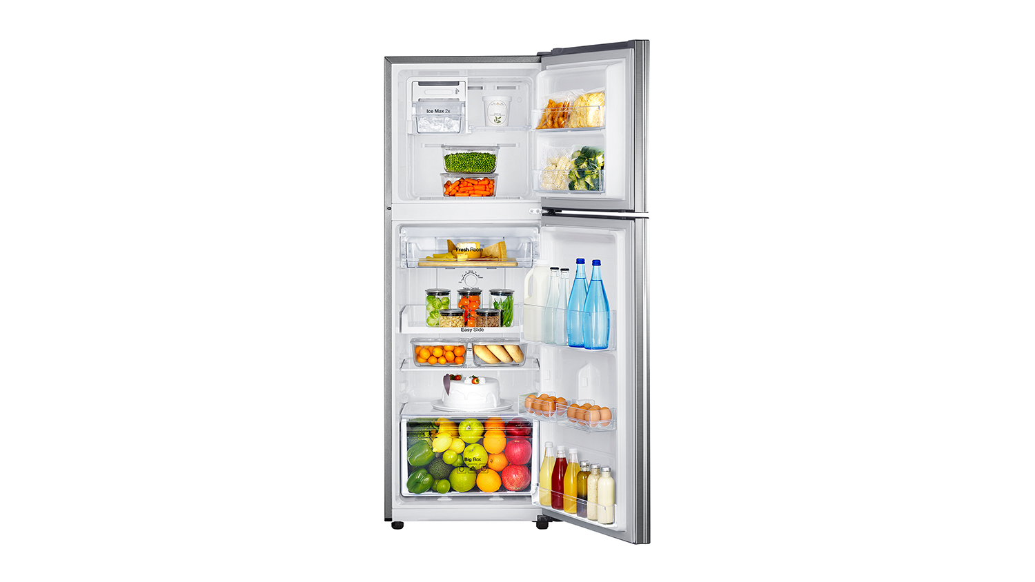 Samsung 236L Top Mount Fridge Freezer - Stainless Steel (RT22FARACSL/SA)