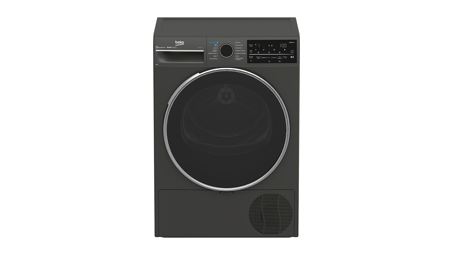 Beko 9kg Heat Pump Condenser Dryer with 14 Programs - Black (BDPB904HG)