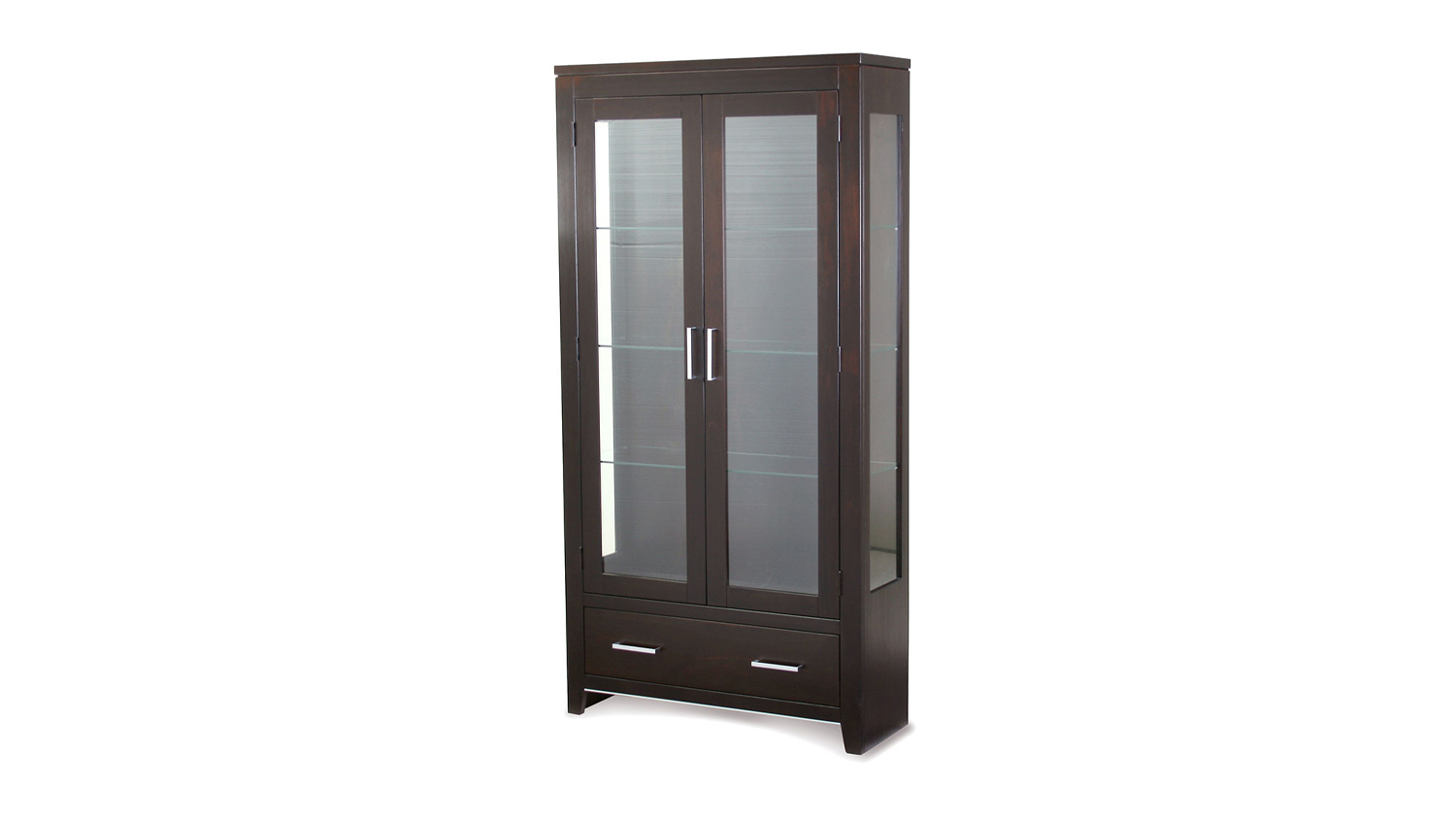 Metro 2 Door Display Cabinet - With Lights