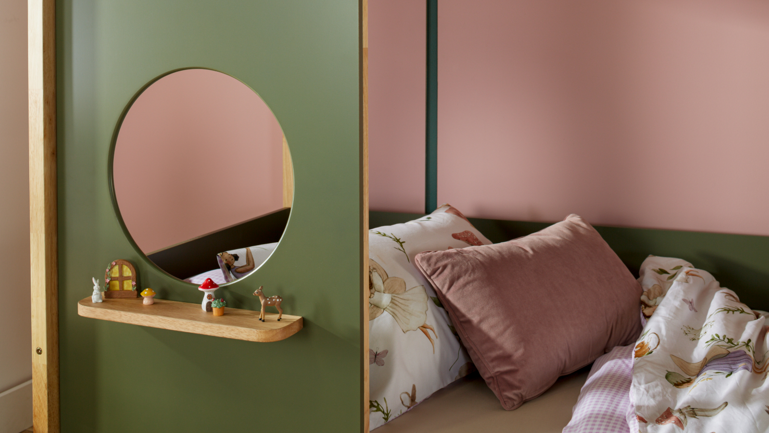 Alex Single Hideaway Trundle Bed Frame - Green