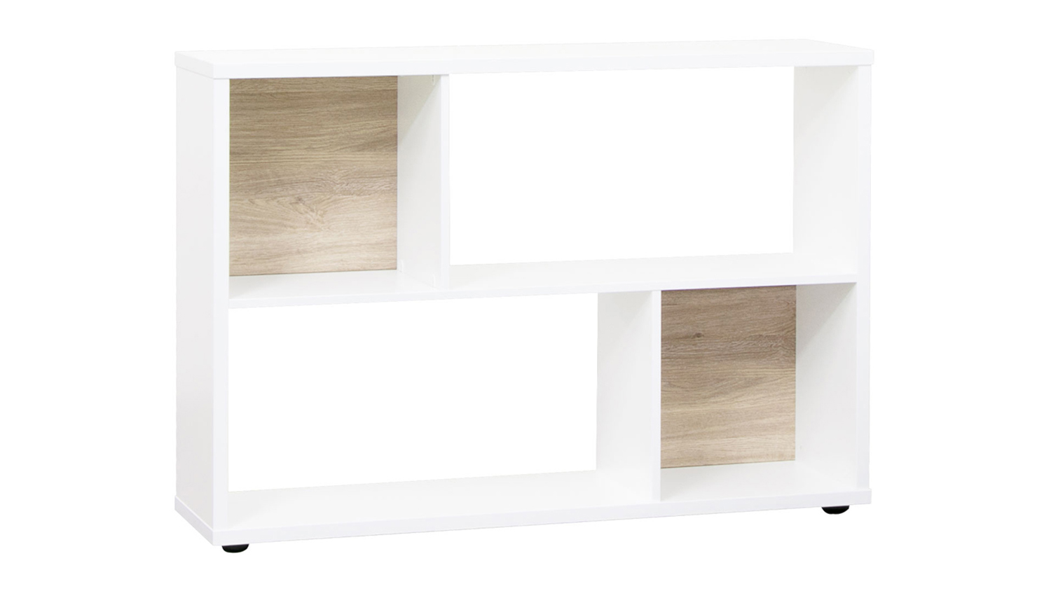 Otis 4 Box Bookcase 1200 - Oak Contrast