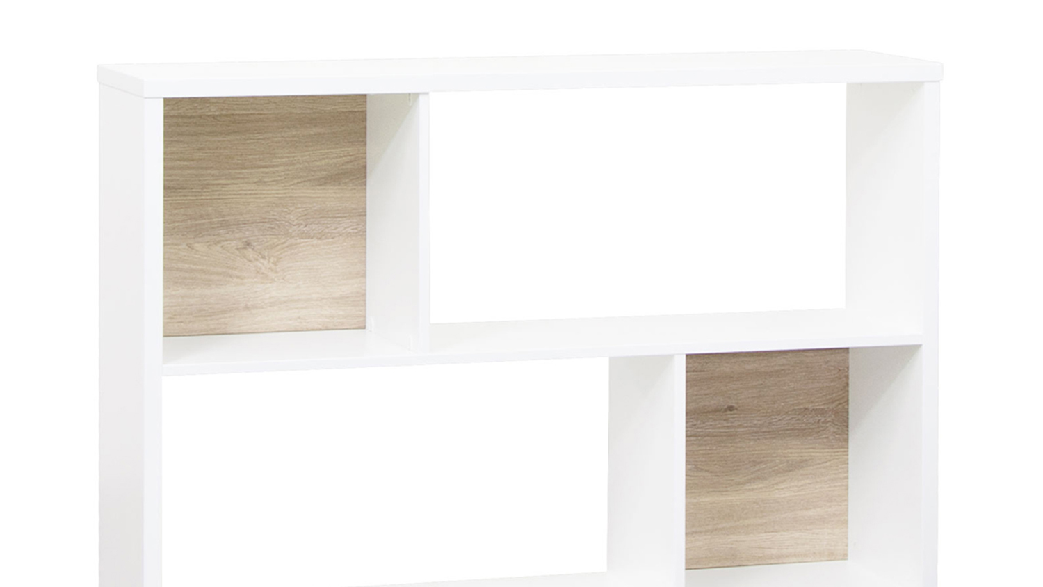 Otis 4 Box Bookcase 1200 - Oak Contrast