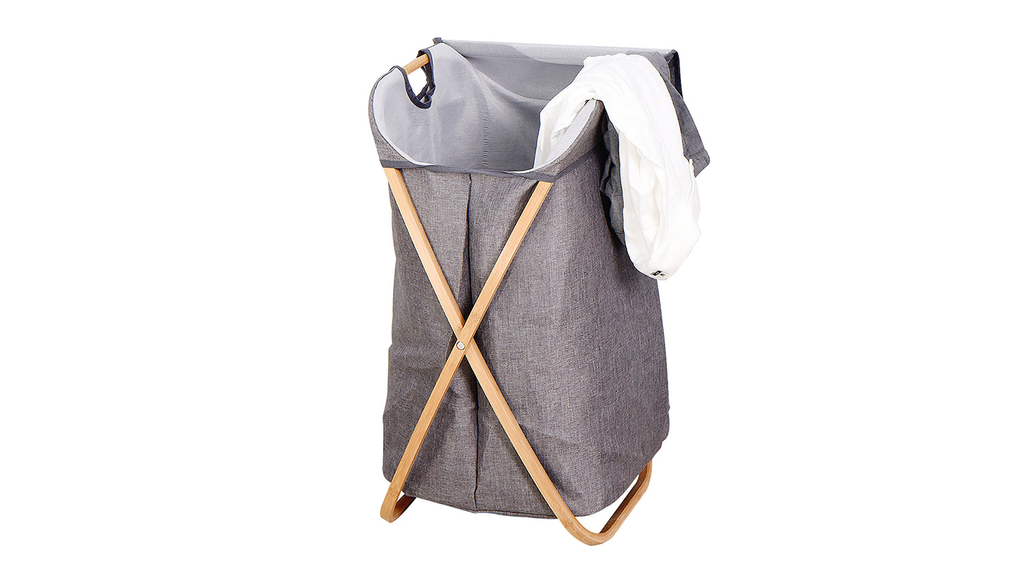 TSB Living Sleek Laundry Hamper 46 x 38 cm - Grey