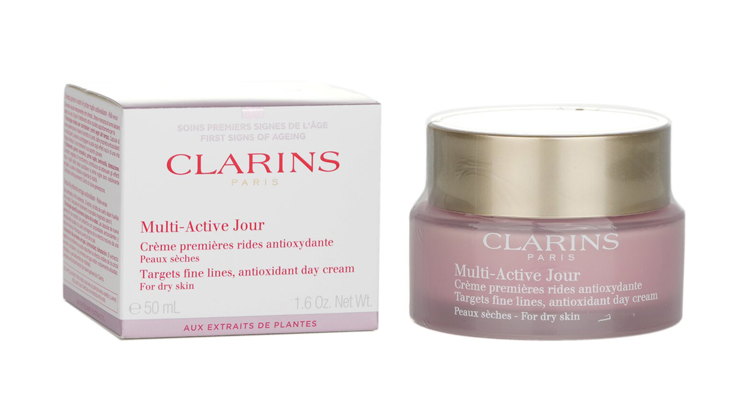Clarins Multi-Active Day Targets Fine Lines Antioxidant Day Cream - For Dry Skin - 50ml/1.6oz