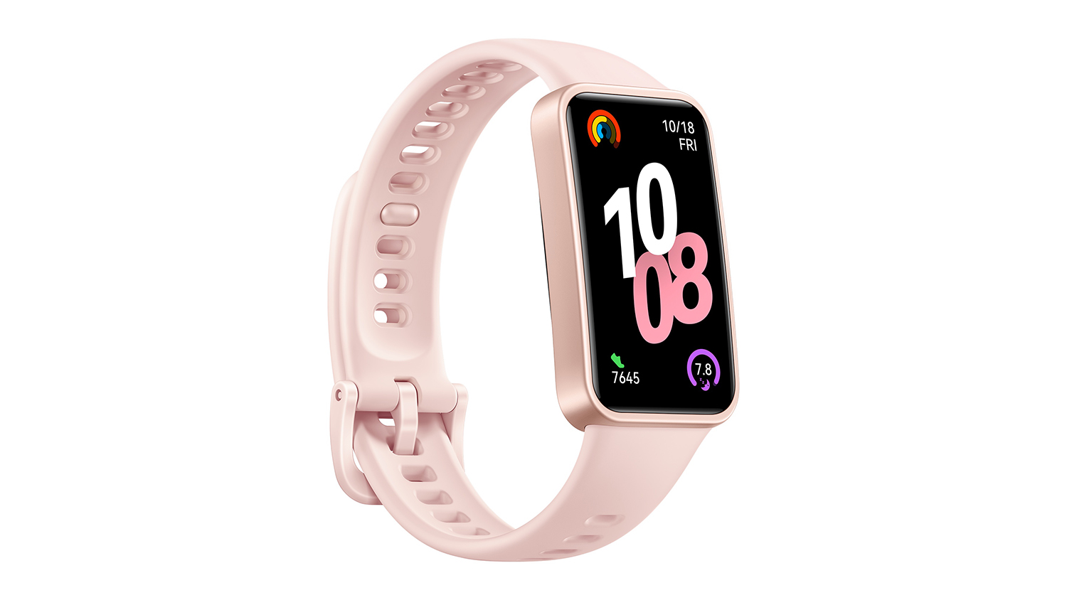 Huawei Band 10 Fitness Tracker - Pink with Fluoroelastomer Strap (Bluetooth)