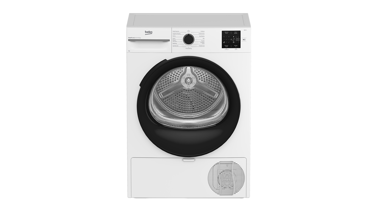 Beko 8kg Heat Pump Condenser Dryer with 15 Programs - White (BDPB8010W)