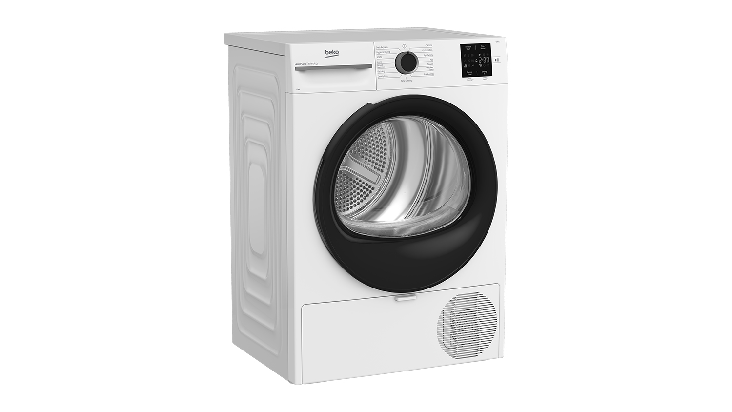 Beko 8kg Heat Pump Condenser Dryer with 15 Programs - White (BDPB8010W)