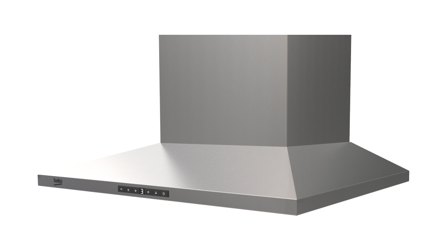 Beko 60cm Pyramid Chimney Wall Mounted Rangehood - Stainless Steel (BRH60CX)