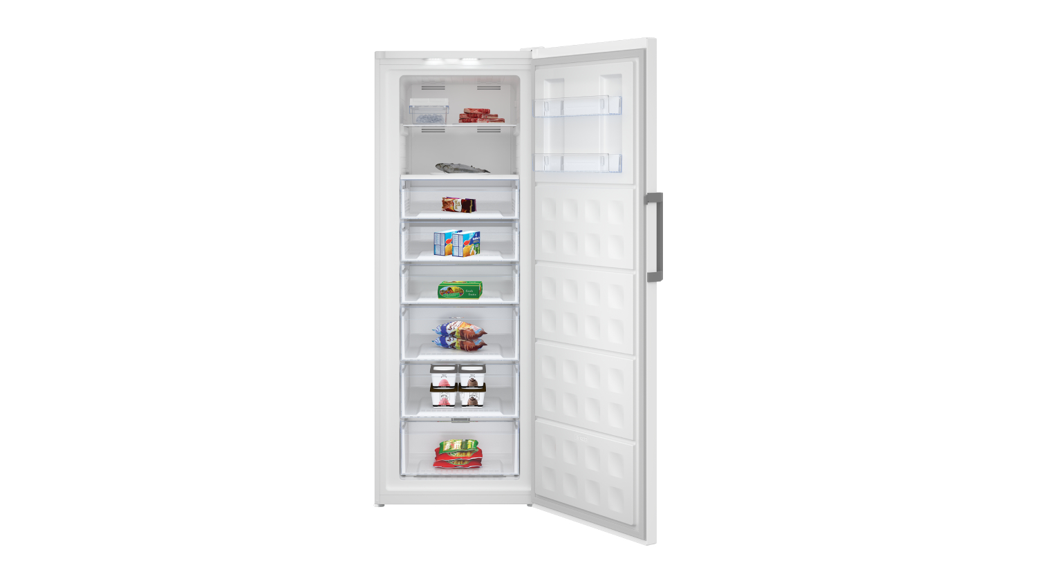 Beko 404L Single Door Vertical Freezer - White (BVF404W)