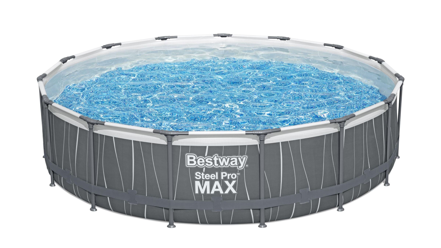 Bestway Steel Pro Max Above Ground Round Pool with LED Lighting 4.57 x 1.07