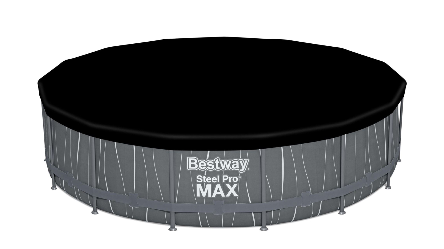 Bestway Steel Pro Max Above Ground Round Pool with LED Lighting 4.57 x 1.07