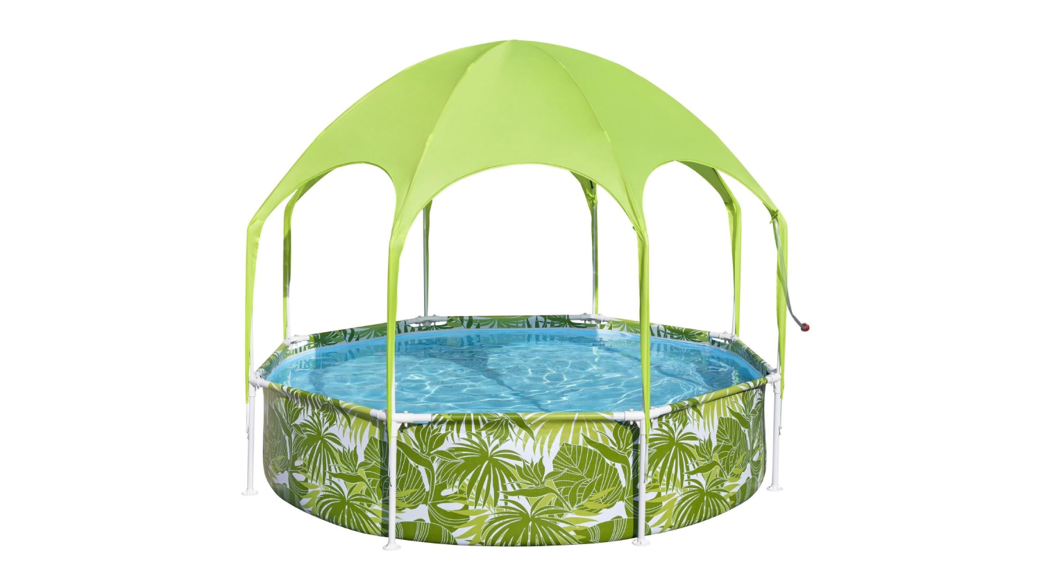 Bestway Play Pool with Canopy Shade .51 x 2.44m - Tropical Greens