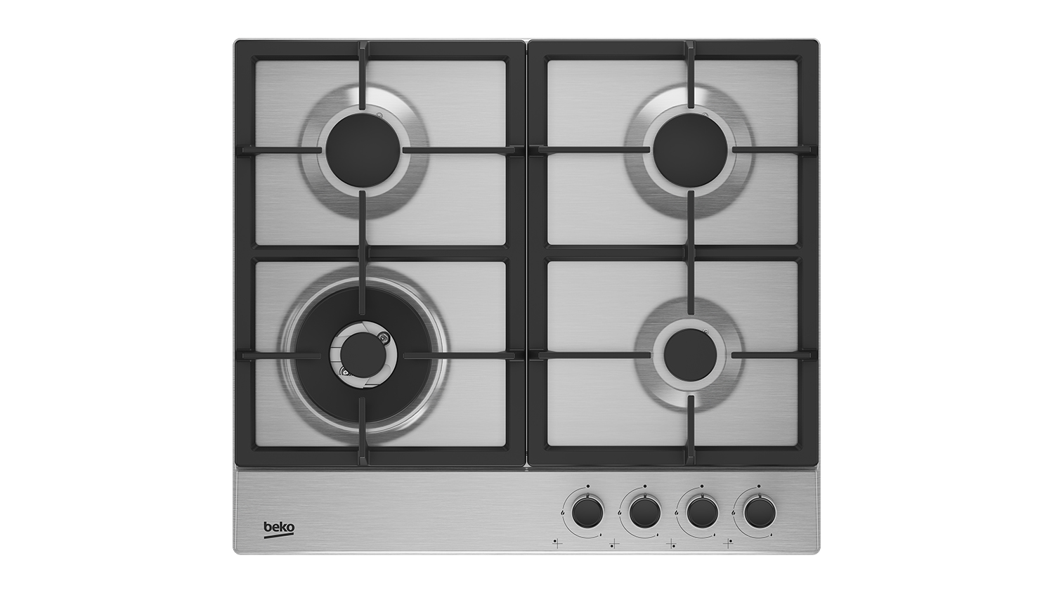 Beko 60cm 4 Burner Gas Cooktop - Stainless Steel (BCT60GX1)