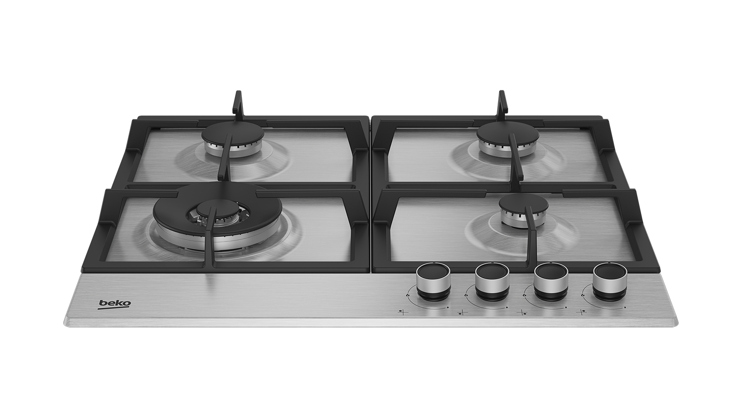Beko 60cm 4 Burner Gas Cooktop - Stainless Steel (BCT60GX1)