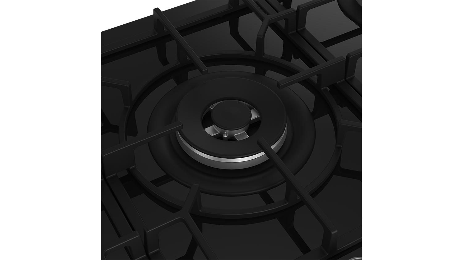 Beko 90cm 5 Burner Gas Cooktop - Black Glass (BCT90GG1)