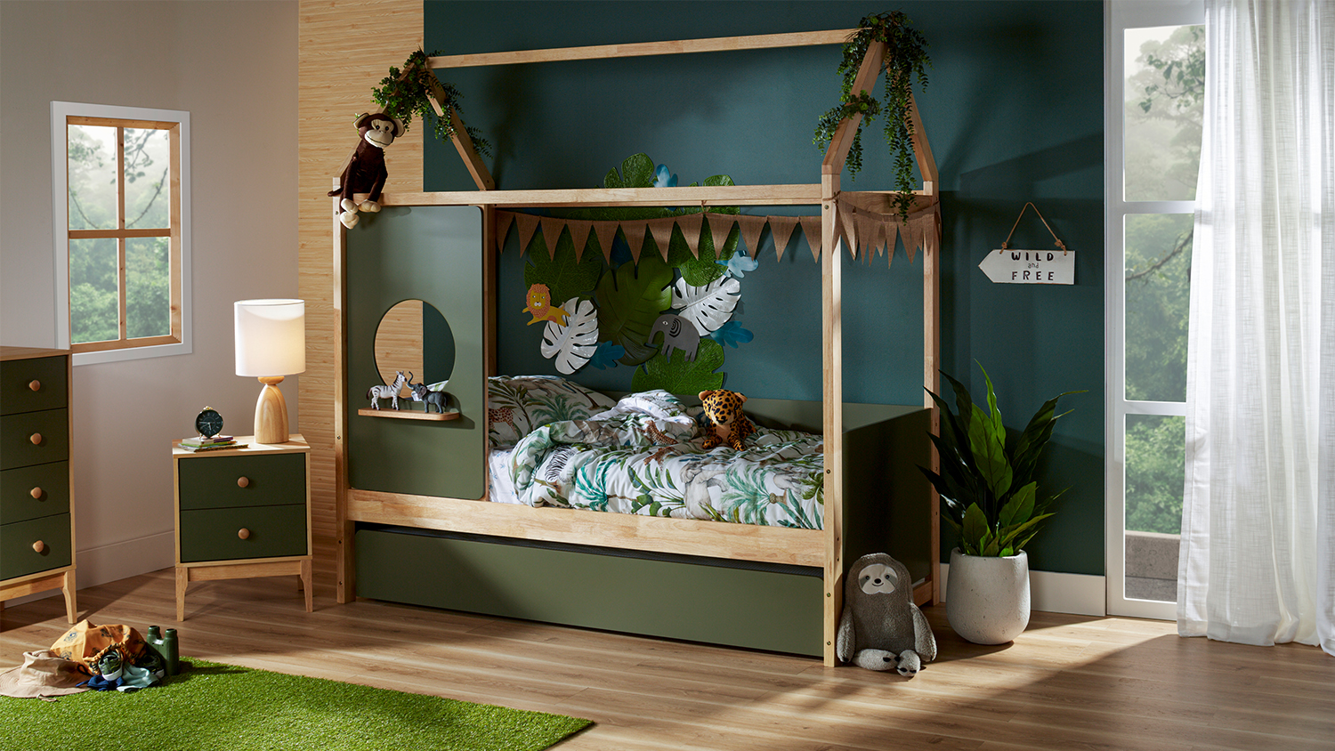 Jungle Oasis Duvet Cover Set by Squiggles