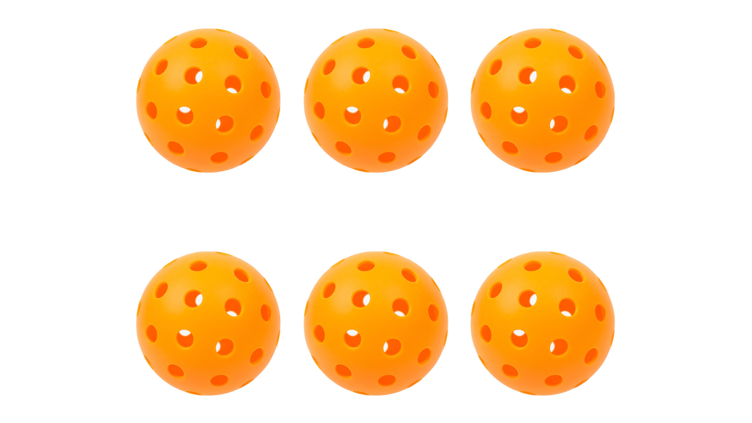 Hacienda Precision Pickleball Ball Set 6pcs. - Orange