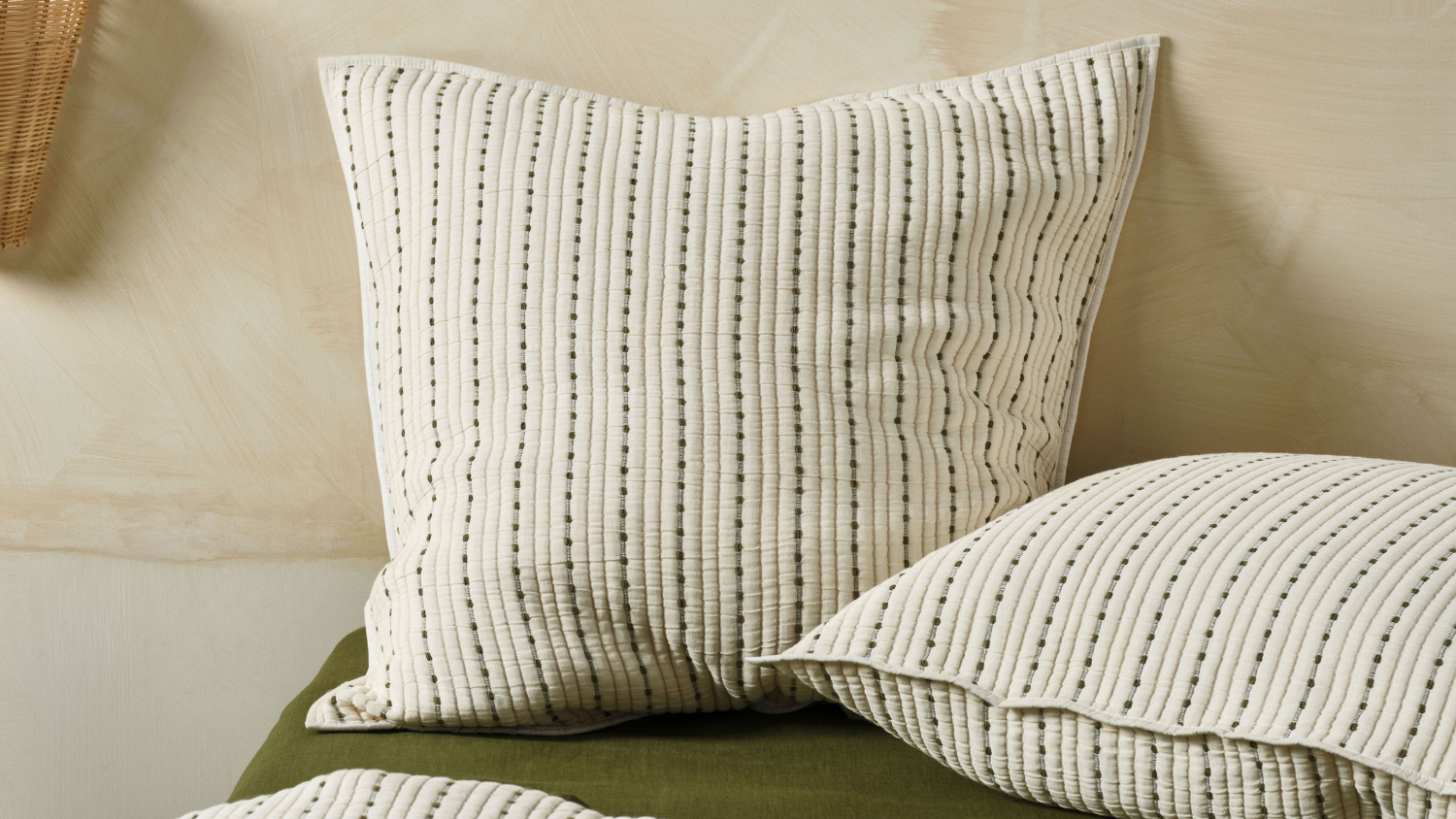 Millbrooke Olive European Pillowcase by Savona