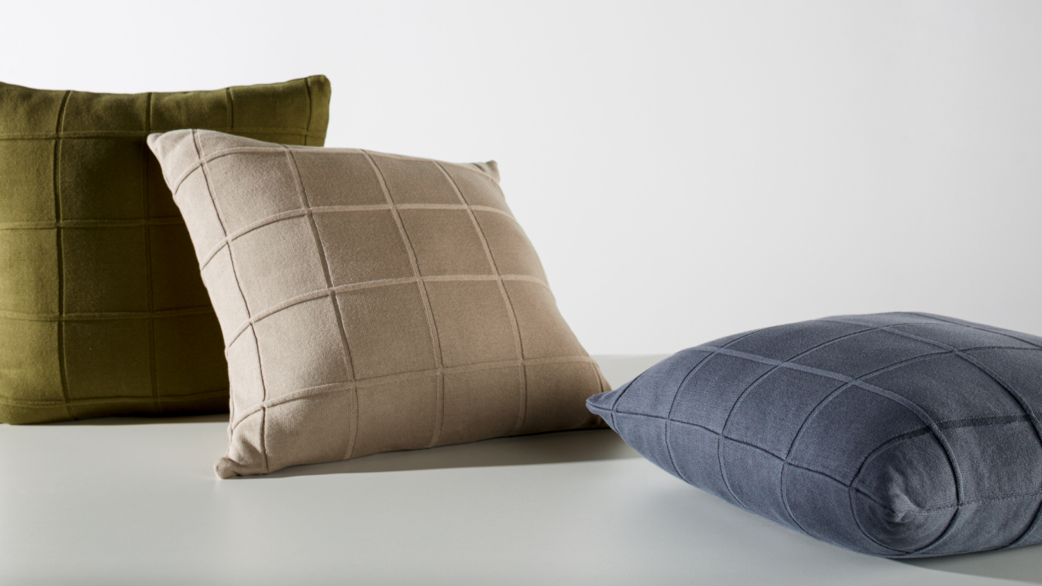 Walter Indigo Square Cushion by Savona