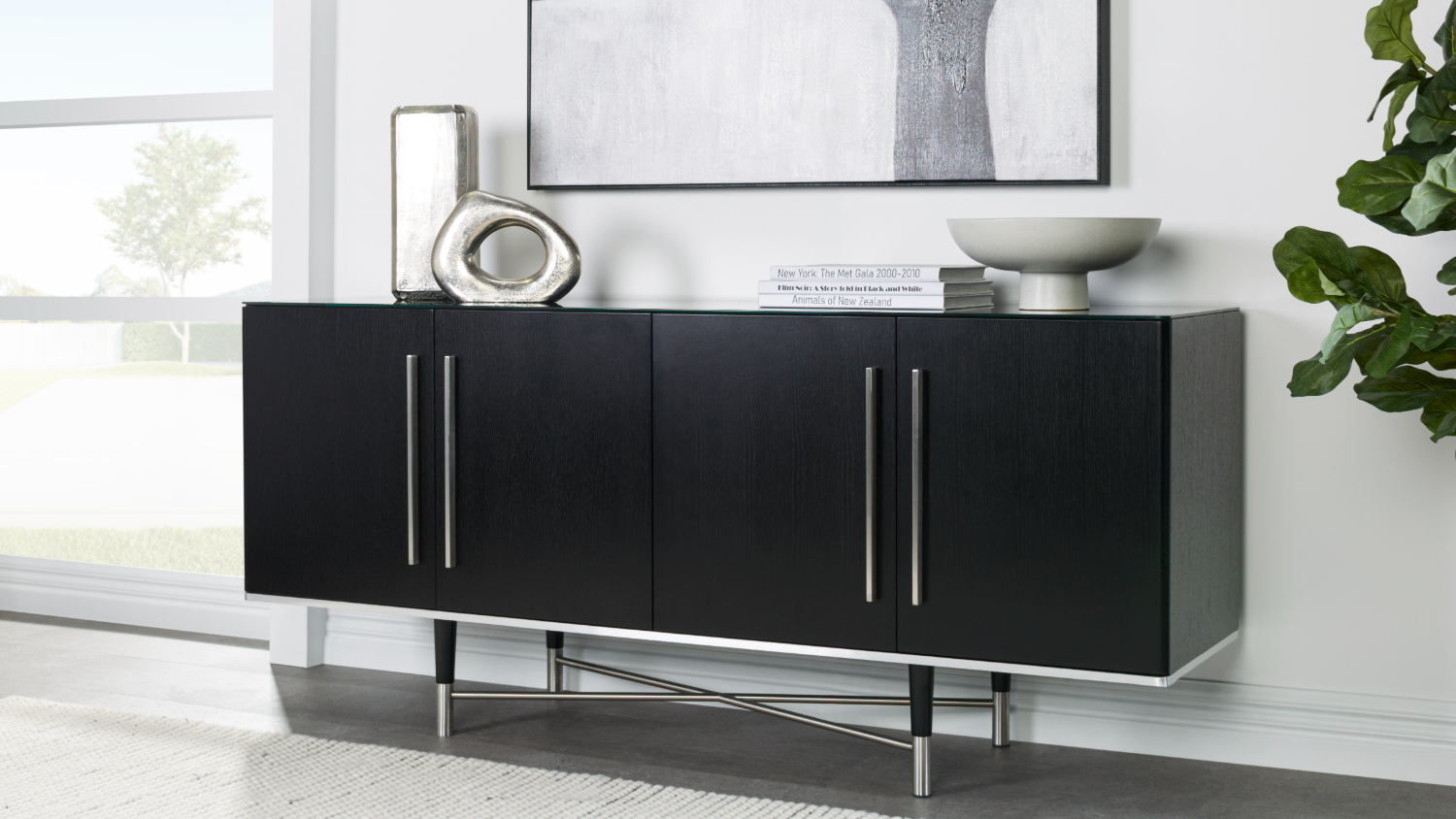 Angsana 1800mm 4 Door Buffet Table